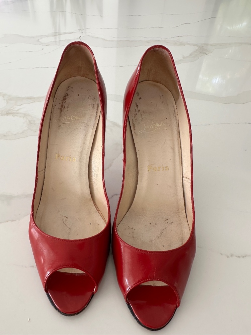 Ladies Christian Loubitan  candy apply Red Heels 85mm size 38.5 which is 7.5